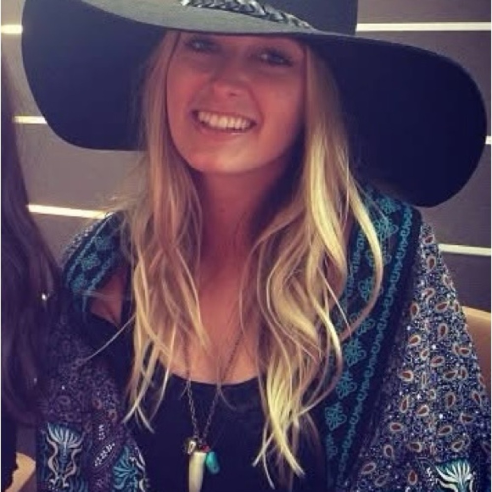 Brixton Elegant Black Wide-Brim floppy Hat - Picture 6 of 6
